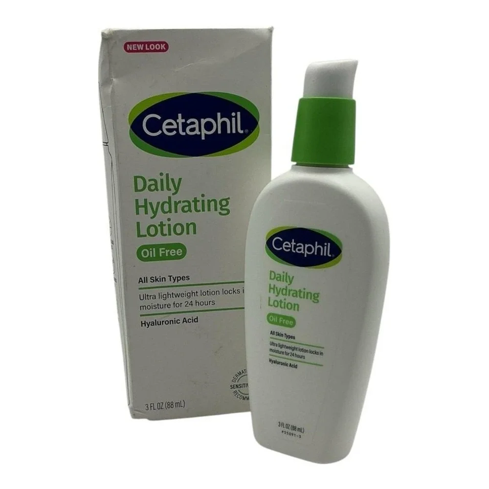 Cetaphil Daily‎ Hydrating Lotion 3oz - Oil Free Moisturizer with Hyaluronic Acid